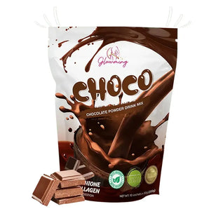 Glowming Choco Chocolate Powder Drink Mix - 200g (10 Sachets x 20g)