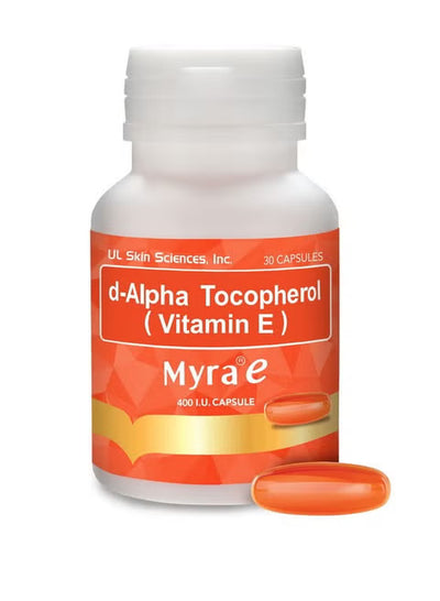 Myra E 400 IU Vitamin E d-Alpha Tocopherol 30caps