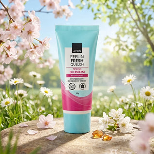 Avon Feelin Fresh Quelch Spring Blossom Brightening Antiperspirant Deo Cream - 55g