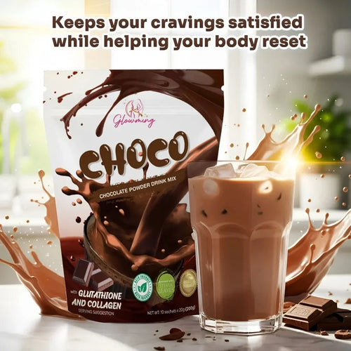 Glowming Choco Chocolate Powder Drink Mix - 200g (10 Sachets x 20g)