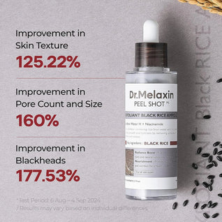 Dr. Melaxin Peel Shot Exfoliating Black Rice Ampoule – 80ml