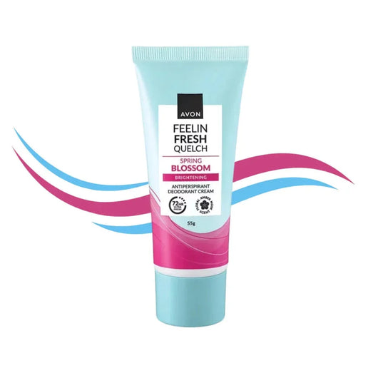 Avon Feelin Fresh Quelch Spring Blossom Brightening Antiperspirant Deo Cream - 55g