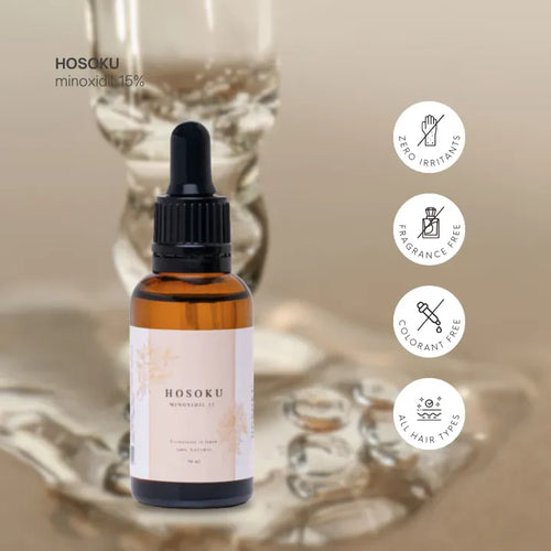 HOSOKU Minoxidil 15% Hair Regrowth Oil – 30ml