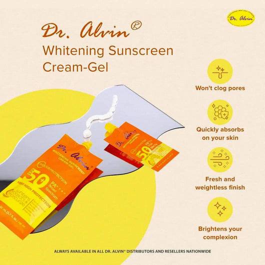 Dr. Alwin Whitening Sunscreen Cream Gel SPF 50+ 50ml