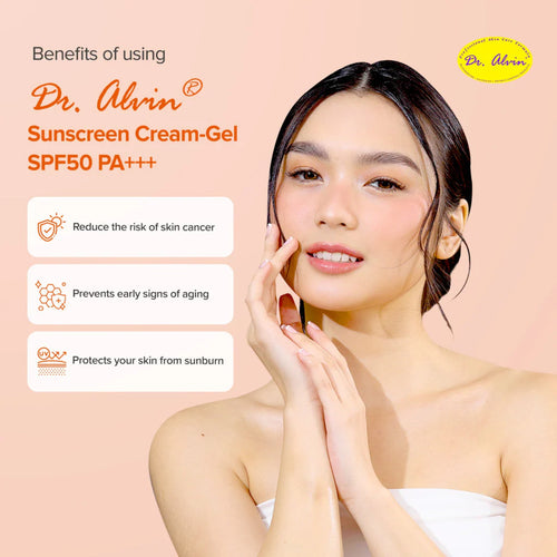 Dr. Alwin Whitening Sunscreen Cream Gel SPF 50+ 50ml
