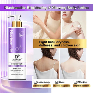 Dr. Davey Niacinamide Body Lotion Skin Brightening SPF 30 – 500ml | Buy 3 Get 1 FREE