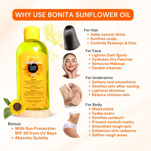 Bonita Body Oil Duo with SPF 30 (100ml each) - BUY 1 GET 1 OFFER