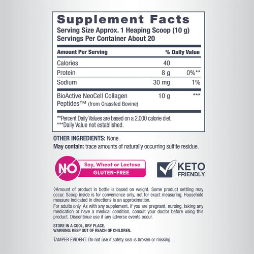NeoCell Grassfed Collagen Peptides Powder – 200g