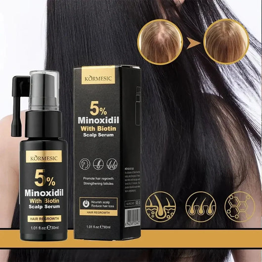 KORMESIC 5% Minoxidil with Biotin Scalp Serum – 30ml
