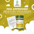 Simplee Supplements Turmeric 500mg Dietary Supplement 60 Capsules