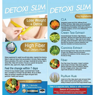 Detoxi Slim Fast Slimming Capsules – 30s