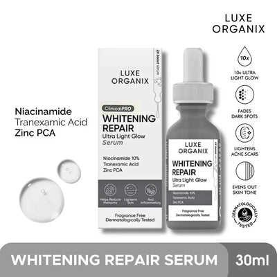 Luxe Organix Whitening Repair Ultra Light Glow Serum – 30ml