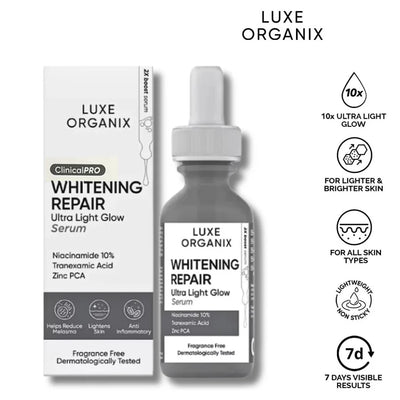 Luxe Organix Whitening Repair Ultra Light Glow Serum – 30ml