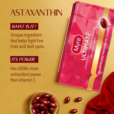 Myra Ultimate with Astaxanthin, Lycopene & Vitamin E - 30 Softgel Capsules